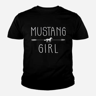 Mustang Horse Girl Gifts Horses Lover Riding Racing Kid T-Shirt - Seseable