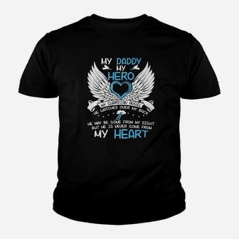 My Daddy My Hero, best christmas gifts for dad Kid T-Shirt - Seseable