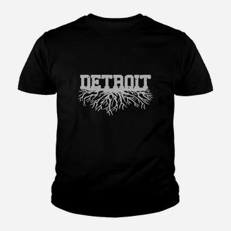 My Detroit Roots Rooted Michigan Kid T-Shirt - Seseable