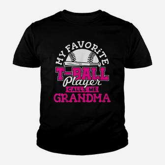 My Favorite Tball Player Calls Me Grandma Kid T-Shirt - Seseable