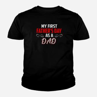 My First Fathers Day As A Dad Fathers Day Gift Premium Kid T-Shirt - Seseable