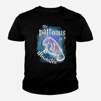 My Patronus Is A Manatee Cute Animal Dugong Lover Youth T-shirt - Seseable