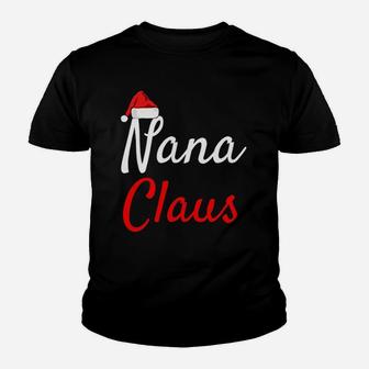 Nana Claus Daddy Claus Mama Claus Christmas Santa Hat Kid T-Shirt - Seseable