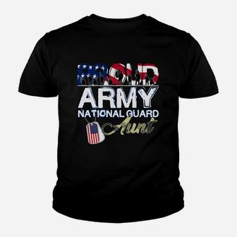 National Freedom Day Proud Army National Guard Aunt Kid T-Shirt - Seseable