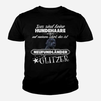 Neufundländer Glitzer Hundehaar Liebhaber Kinder Tshirt, Mode für Hunde Fans - Seseable