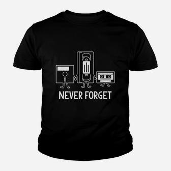 Never Forget Retro Vintage Cassette Tape Kid T-Shirt - Seseable