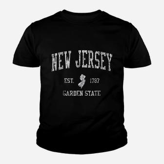 New Jersey Vintage Sports Design Kid T-Shirt - Seseable