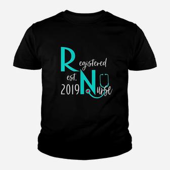 New Rn Nurse Est 2019 Graduation Kid T-Shirt - Seseable