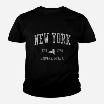 New York Vintage Sports Design New Yorker Ny Kid T-Shirt - Seseable