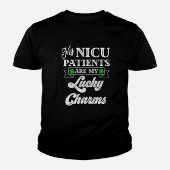 Nicu Nurse St Patricks Day Lucky Charm Spd Kid T-Shirt - Seseable