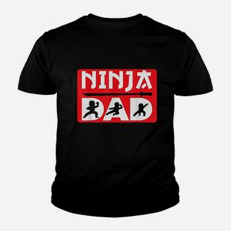 Ninja Dad Matching Family Ninja Warrior Funny Gift Kid T-Shirt - Seseable