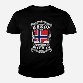 Norge Norwegen Norwegen Mitt An Land Kinder T-Shirt - Seseable