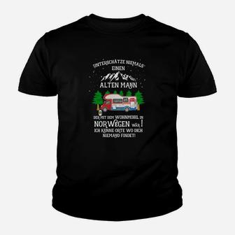 Norwegen Mann Wohnmobil Kinder T-Shirt - Seseable