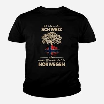 Norwegen Meine Wurzeln Kinder T-Shirt - Seseable