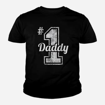 Number 1 Daddy Fathers Day, best christmas gifts for dad Kid T-Shirt - Seseable