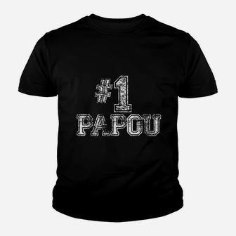 Number One Fathers Day Papou, best christmas gifts for dad Kid T-Shirt - Seseable