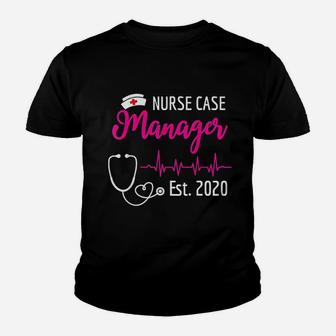 Nurse Case Manager Est 2020 New Nurses Gift Kid T-Shirt - Seseable