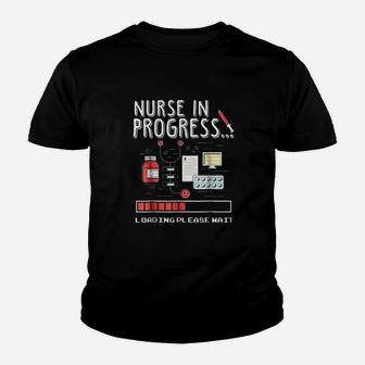 Nurse In Progress Student Nurse Kid T-Shirt - Seseable