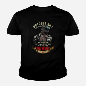 October Guy With Three Sides Kid T-Shirt - Seseable