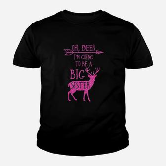 Oh Deer I Am Going To Be A Big Sister Kid T-Shirt - Seseable