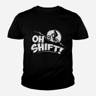Oh Shift Bicycle Gift For Bike Riders And Cyclists Kid T-Shirt - Seseable