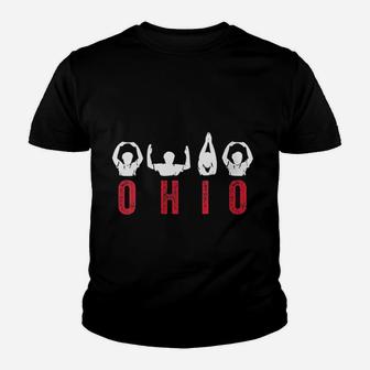 Ohio State Cute Proud To Be Ohioan Letters Root Kid T-Shirt - Seseable