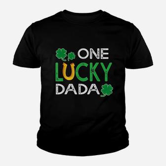 One Lucky Dada St Patricks Day, dad birthday gifts Kid T-Shirt - Seseable