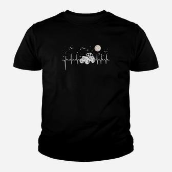 Optimierter Produkt-Titel: Schwarzes Kinder Tshirt Schlagzeug-Herzfrequenz, Musikfan Design - Seseable