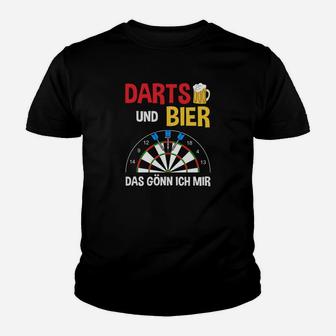 Optimized Darts und Bier Freizeit Kinder Tshirt, Motiv 'Das gönn ich mir' für Dartspieler - Seseable