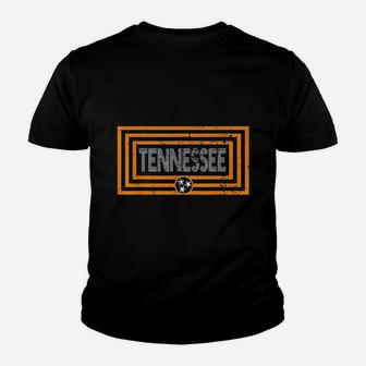 Orange White Tennessee State Flag Retro Vintage Tennessee Kid T-Shirt - Seseable