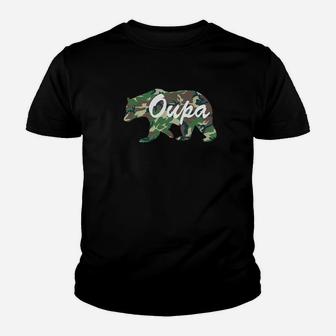 Oupa Bearfunny Camping Summer Fathers Day Kid T-Shirt - Seseable