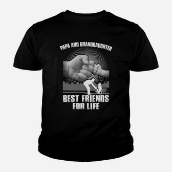 Papa And Granddaughter Best Friends For Life Kid T-Shirt - Seseable