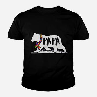 Papa Bear Cool Husband, best christmas gifts for dad Kid T-Shirt - Seseable