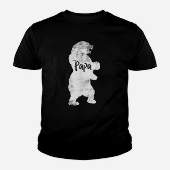 Papa Bear For Camping Fathers Day Or Daddy Bear Kid T-Shirt - Seseable