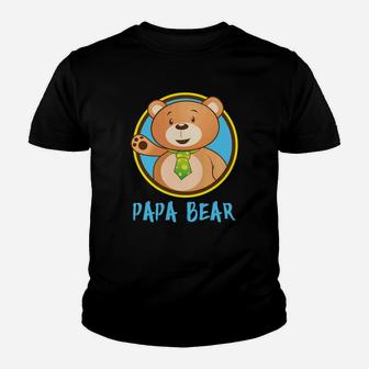 Papa Bear Matching Cute Papa Bear Couple Kid T-Shirt - Seseable
