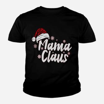 Papa Claus And Mama Claus Santa Hat Christmas Kid T-Shirt - Seseable