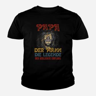 Papa Der Mann Die Legende Kinder T-Shirt - Seseable