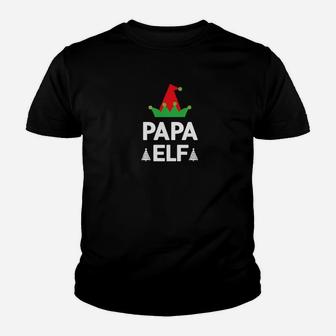Papa Elf Christmas Funny For Father Kid T-Shirt - Seseable