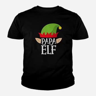 Papa Elf Christmas Matching Family Pajamas Elves Men Kid T-Shirt - Seseable
