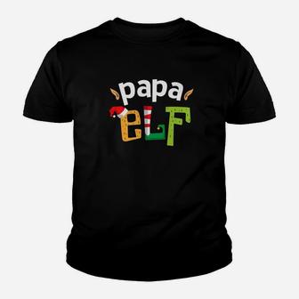 Papa Elf Elf Squad Dad Family Christmas Matching Kid T-Shirt - Seseable