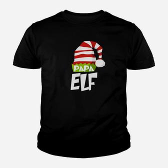 Papa Elf Family Christmas Shirt Matching Xmas Pajama Gift Kid T-Shirt - Seseable