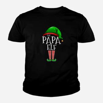 Papa Elf Family Matching Group Christmas Gift Grandpa Funny Kid T-Shirt - Seseable