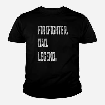 Papa Firefighter Dad Legend, best christmas gifts for dad Kid T-Shirt - Seseable