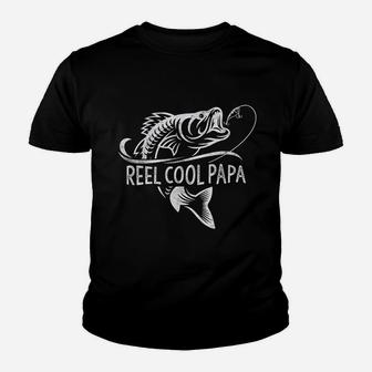 Papa Fishing Dad Gifts Fathers Day Fisherman Fish Kid T-Shirt - Seseable
