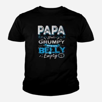 Papa Gets Grumpy, dad birthday gifts Kid T-Shirt - Seseable