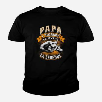 Papa Kinder Tshirt: Der Mann, der Mythos, die Legende, Vatertagsgeschenk - Seseable