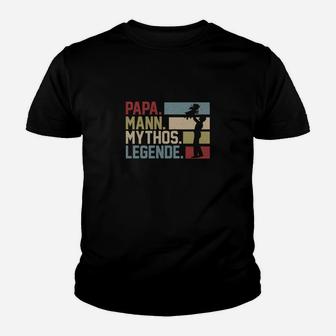 Papa Mann Mythos Legende Kinder Tshirt, Retro Herren Kinder Tshirt - Seseable