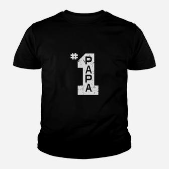 Papa Number One Papa Dad Father Grandpa Fathers Day Gift Kid T-Shirt - Seseable