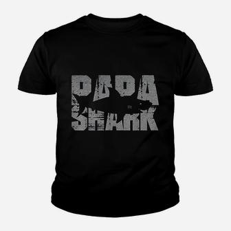 Papa Shark Funny Shark, best christmas gifts for dad Kid T-Shirt - Seseable