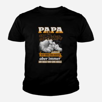 Papa & Tochter Partnerlook Kinder Tshirt, Stolzer Vater Geliebte Tochter Herz Tee - Seseable